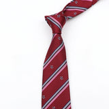 ZONFAZ Solid Striped Silk Tie For Student Formal Uniform JK College Style Cosplay Necktie