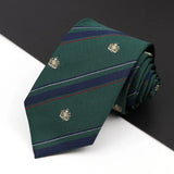 ZONFAZ Solid Striped Silk Tie For Student Formal Uniform JK College Style Cosplay Necktie