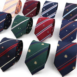 ZONFAZ Solid Striped Silk Tie For Student Formal Uniform JK College Style Cosplay Necktie