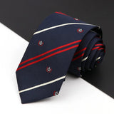 ZONFAZ Solid Striped Silk Tie For Student Formal Uniform JK College Style Cosplay Necktie