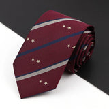 ZONFAZ Solid Striped Silk Tie For Student Formal Uniform JK College Style Cosplay Necktie