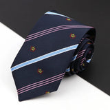 ZONFAZ Solid Striped Silk Tie For Student Formal Uniform JK College Style Cosplay Necktie