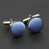 ZONFAZ Striped Cufflink For Mens Brand Cuff Buttons