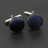 ZONFAZ Striped Cufflink For Mens Brand Cuff Buttons