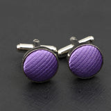 ZONFAZ Striped Cufflink For Mens Brand Cuff Buttons