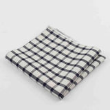 ZONFAZ Striped Plaid Cotton Handkerchiefs