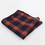 ZONFAZ Striped Plaid Cotton Handkerchiefs