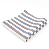 ZONFAZ Striped Plaid Cotton Handkerchiefs