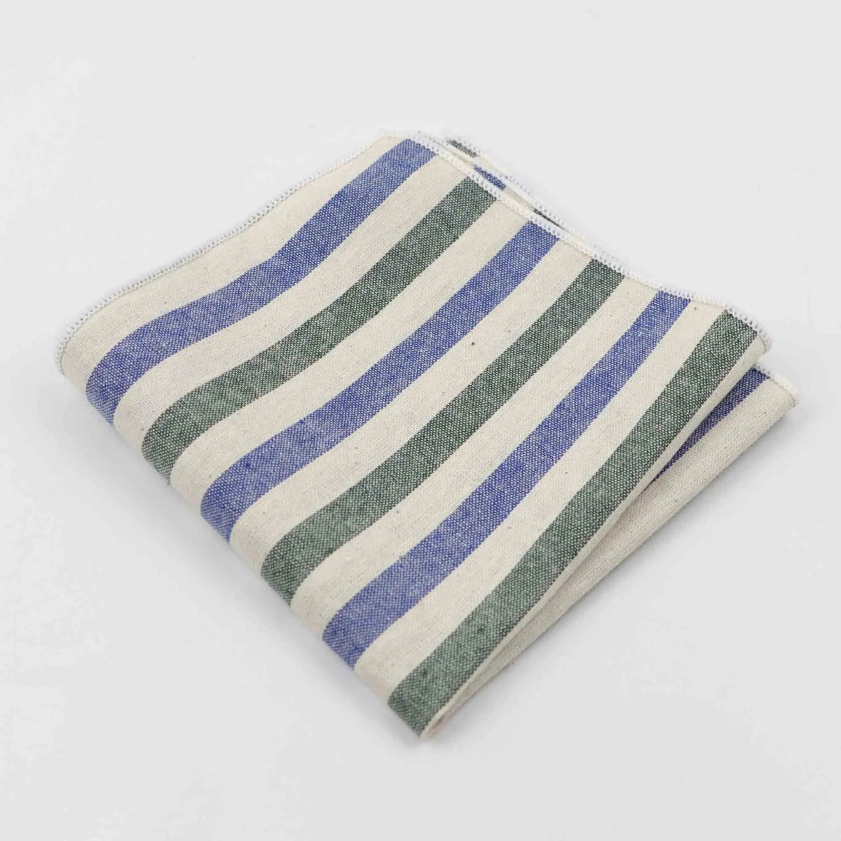 ZONFAZ Striped Plaid Cotton Handkerchiefs