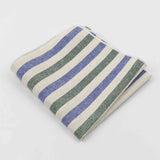 ZONFAZ Striped Plaid Cotton Handkerchiefs