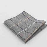 ZONFAZ Striped Plaid Cotton Handkerchiefs