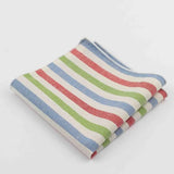 ZONFAZ Striped Plaid Cotton Handkerchiefs