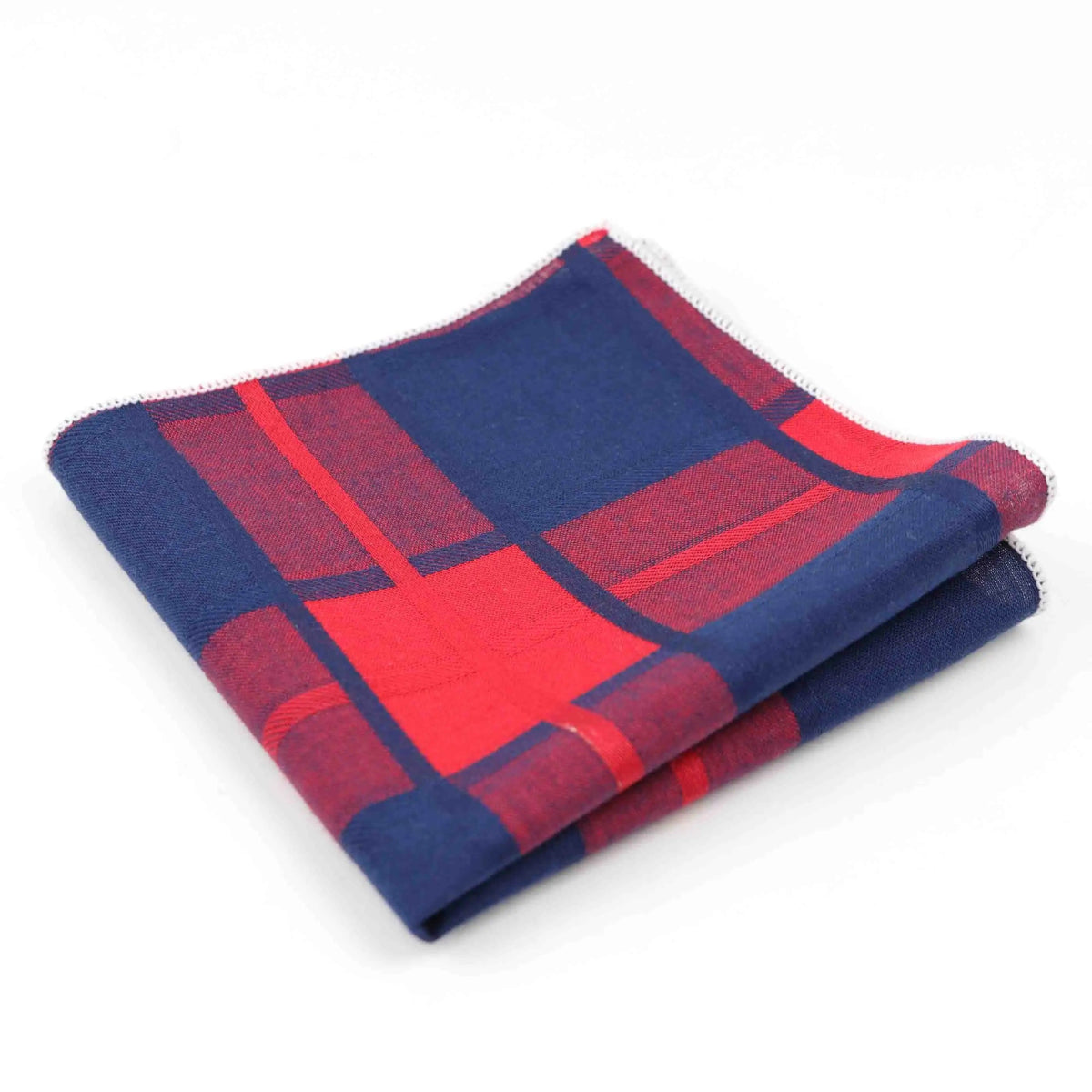 ZONFAZ Striped Plaid Cotton Handkerchiefs