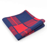 ZONFAZ Striped Plaid Cotton Handkerchiefs