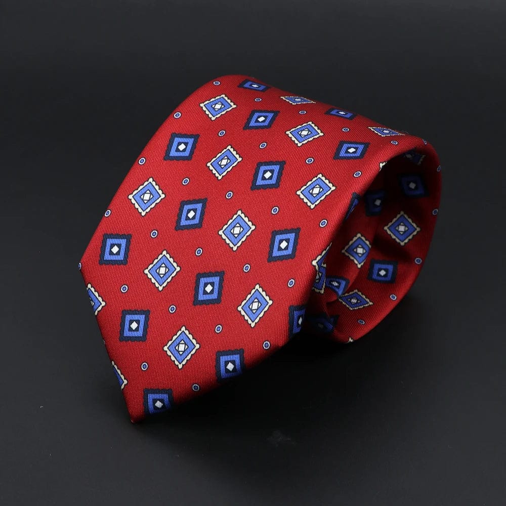 ZONFAZ Super Soft Bohemian Style Dot Silk Tie