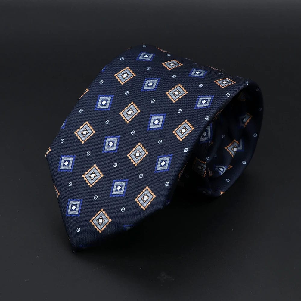 ZONFAZ Super Soft Bohemian Style Dot Silk Tie