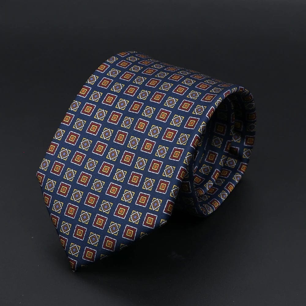 ZONFAZ Super Soft Bohemian Style Dot Silk Tie