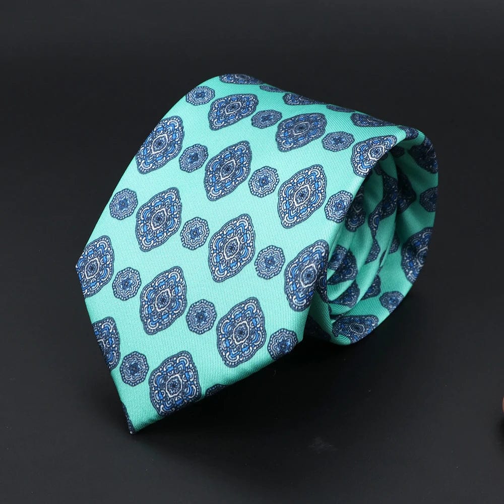 ZONFAZ Super Soft Bohemian Style Dot Silk Tie