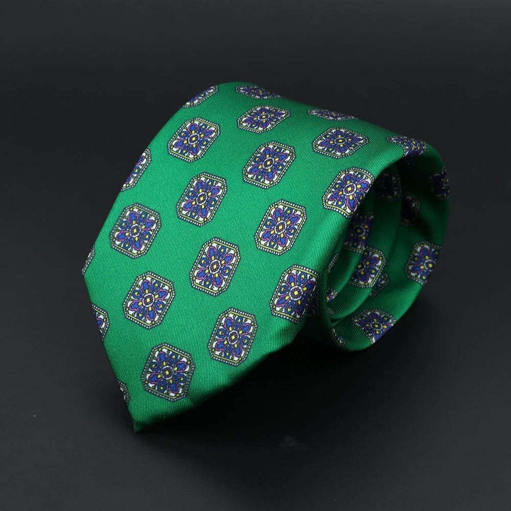 ZONFAZ Super Soft Bohemian Style Dot Silk Tie