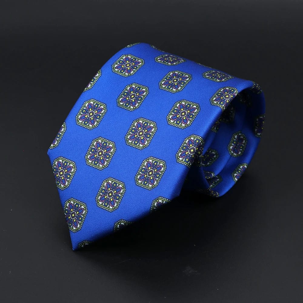 ZONFAZ Super Soft Bohemian Style Dot Silk Tie