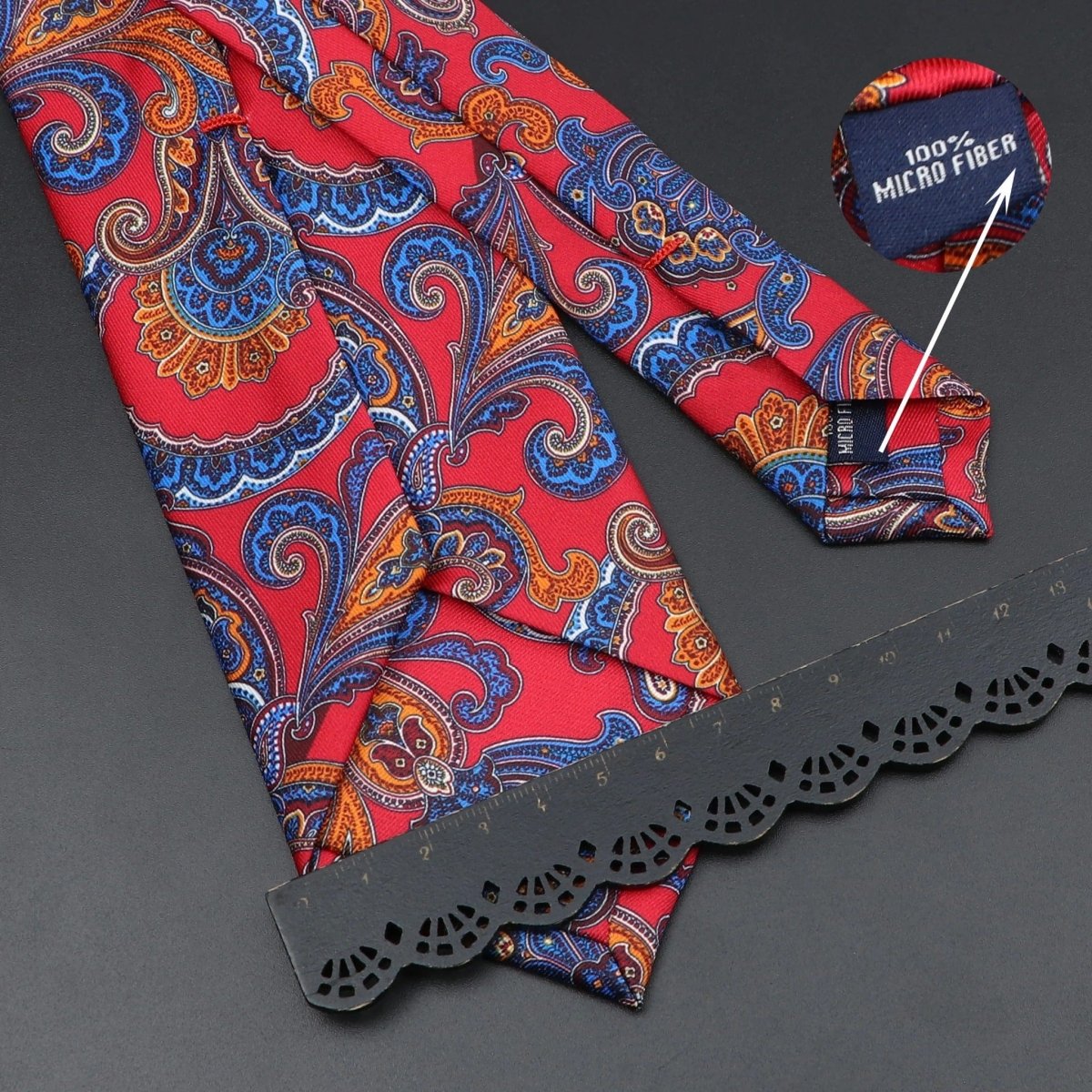 ZONFAZ Super Soft Bohemian Style Dot Silk Tie