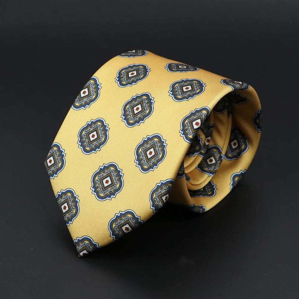 ZONFAZ Super Soft Bohemian Style Dot Silk Tie