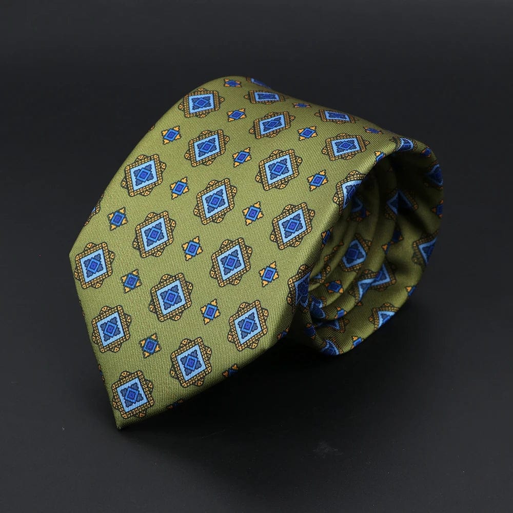 ZONFAZ Super Soft Bohemian Style Dot Silk Tie