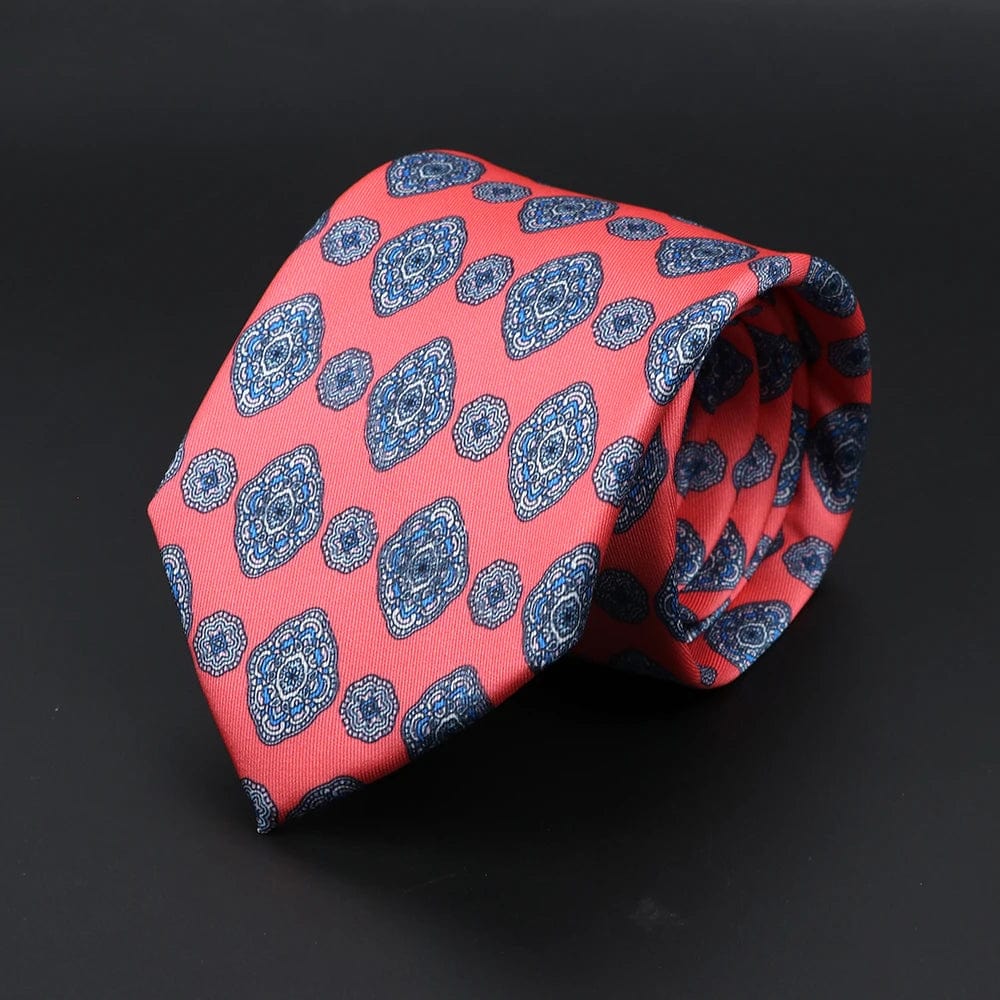 ZONFAZ Super Soft Bohemian Style Dot Silk Tie