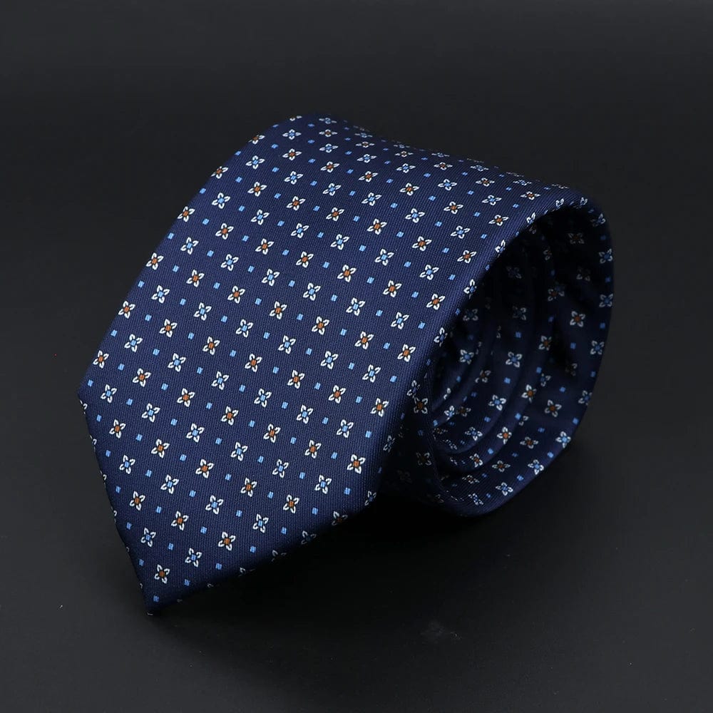 ZONFAZ Super Soft Bohemian Style Dot Silk Tie