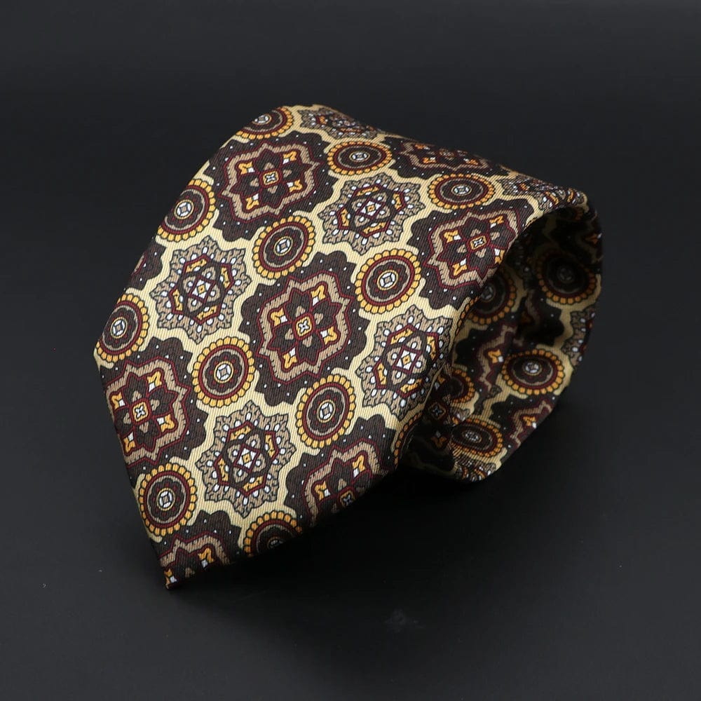 ZONFAZ Super Soft Bohemian Style Dot Silk Tie