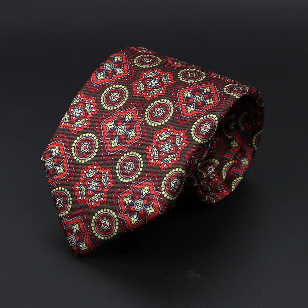 ZONFAZ Super Soft Bohemian Style Dot Silk Tie