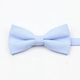 ZONFAZ Super Soft Parent - Child Bowtie for Men Boy Classic Solid Bow Tie