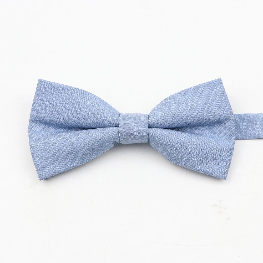 ZONFAZ Super Soft Parent - Child Bowtie for Men Boy Classic Solid Bow Tie