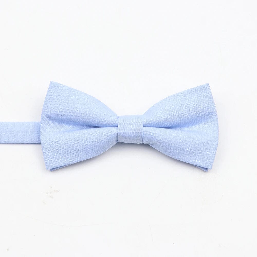 ZONFAZ Super Soft Parent - Child Bowtie for Men Boy Classic Solid Bow Tie