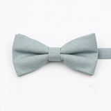 ZONFAZ Super Soft Parent - Child Bowtie for Men Boy Classic Solid Bow Tie