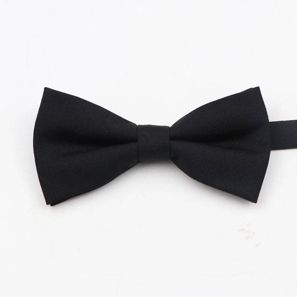 ZONFAZ Super Soft Parent - Child Bowtie for Men Boy Classic Solid Bow Tie