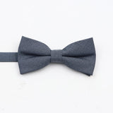 ZONFAZ Super Soft Parent - Child Bowtie for Men Boy Classic Solid Bow Tie