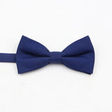 ZONFAZ Super Soft Parent - Child Bowtie for Men Boy Classic Solid Bow Tie