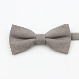 ZONFAZ Super Soft Parent - Child Bowtie for Men Boy Classic Solid Bow Tie