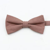 ZONFAZ Super Soft Parent - Child Bowtie for Men Boy Classic Solid Bow Tie