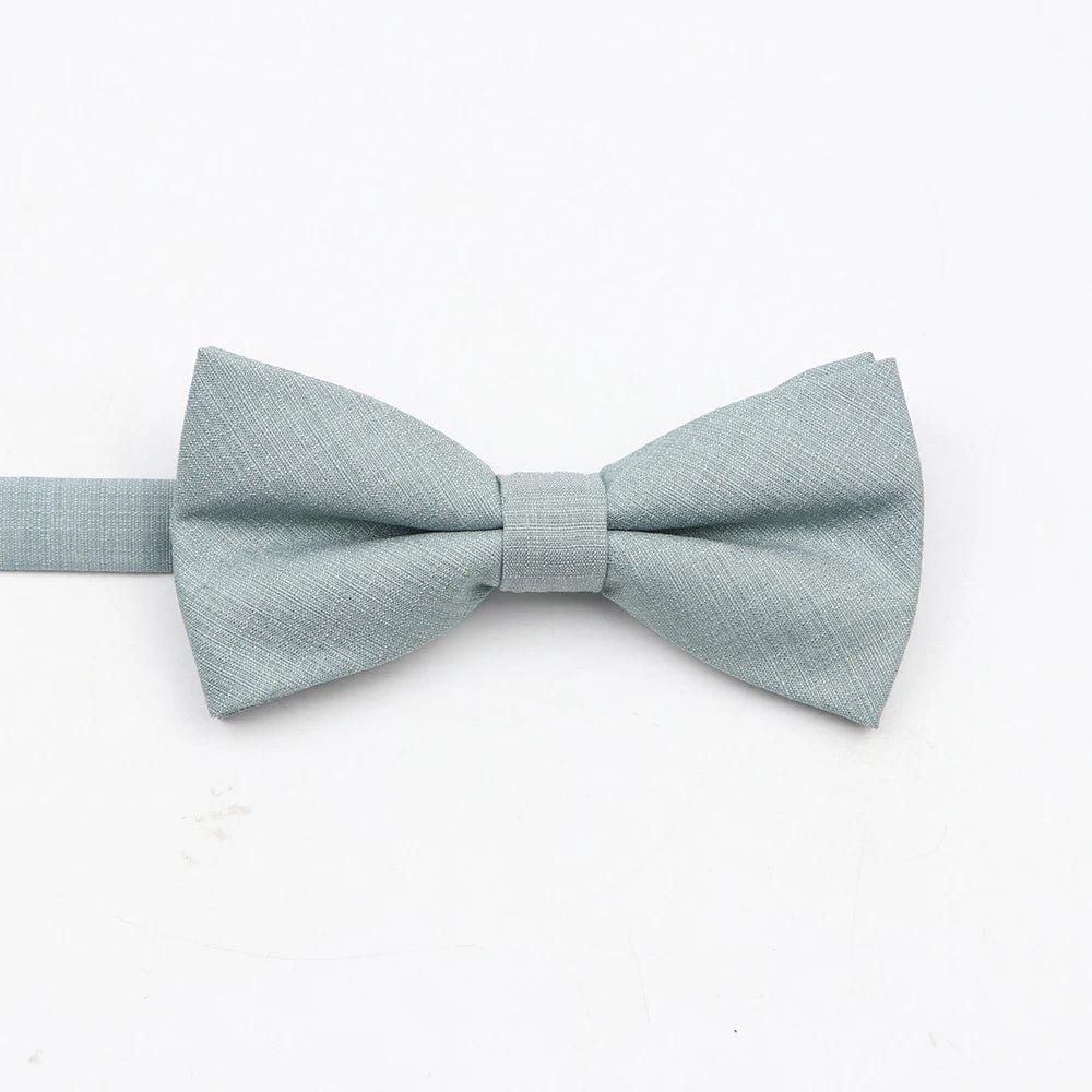 ZONFAZ Super Soft Parent - Child Bowtie for Men Boy Classic Solid Bow Tie