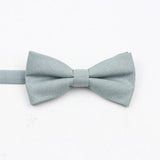 ZONFAZ Super Soft Parent - Child Bowtie for Men Boy Classic Solid Bow Tie