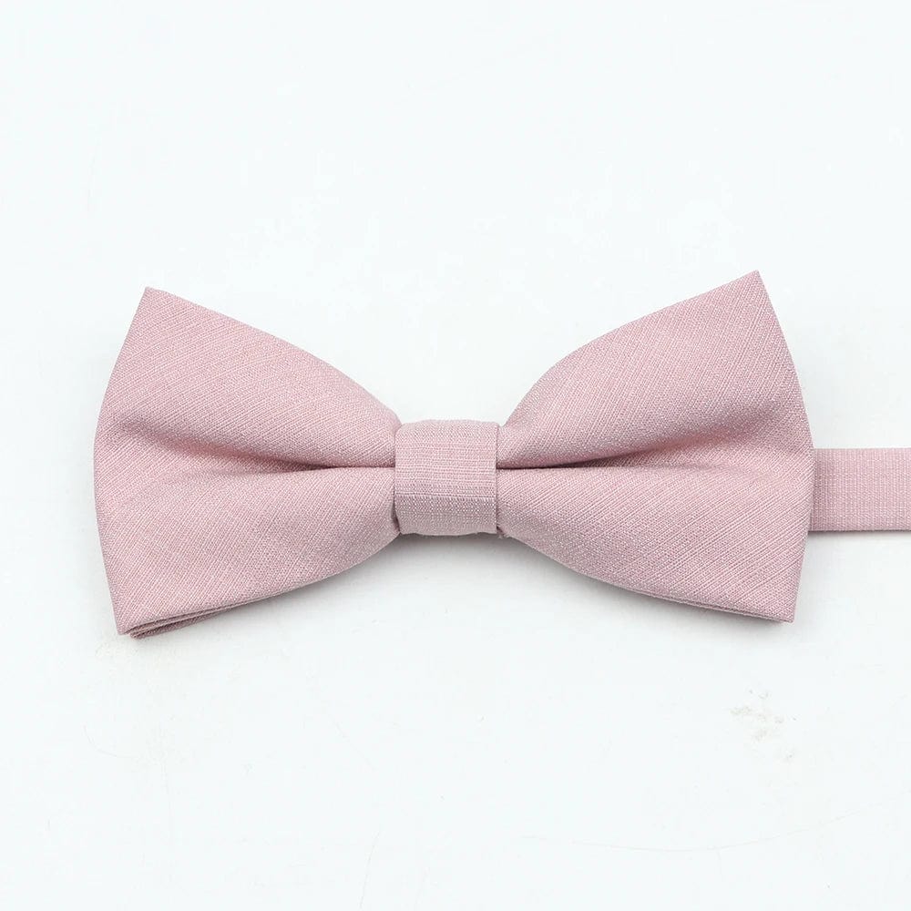 ZONFAZ Super Soft Parent - Child Bowtie for Men Boy Classic Solid Bow Tie