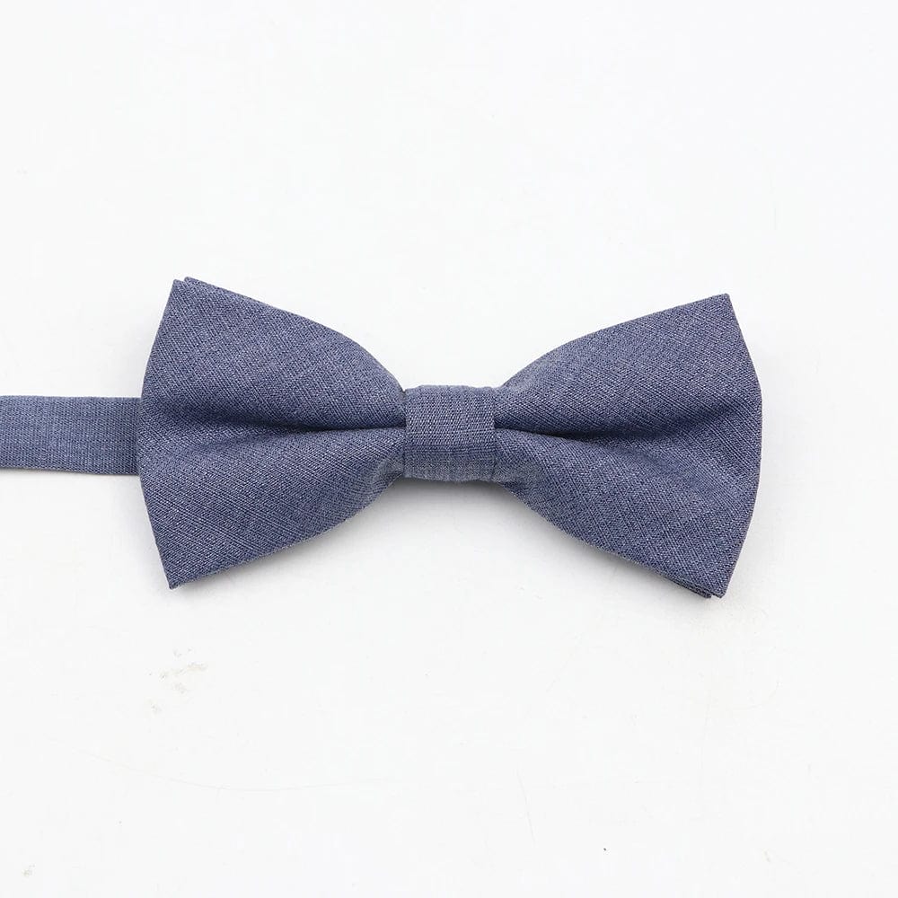 ZONFAZ Super Soft Parent - Child Bowtie for Men Boy Classic Solid Bow Tie