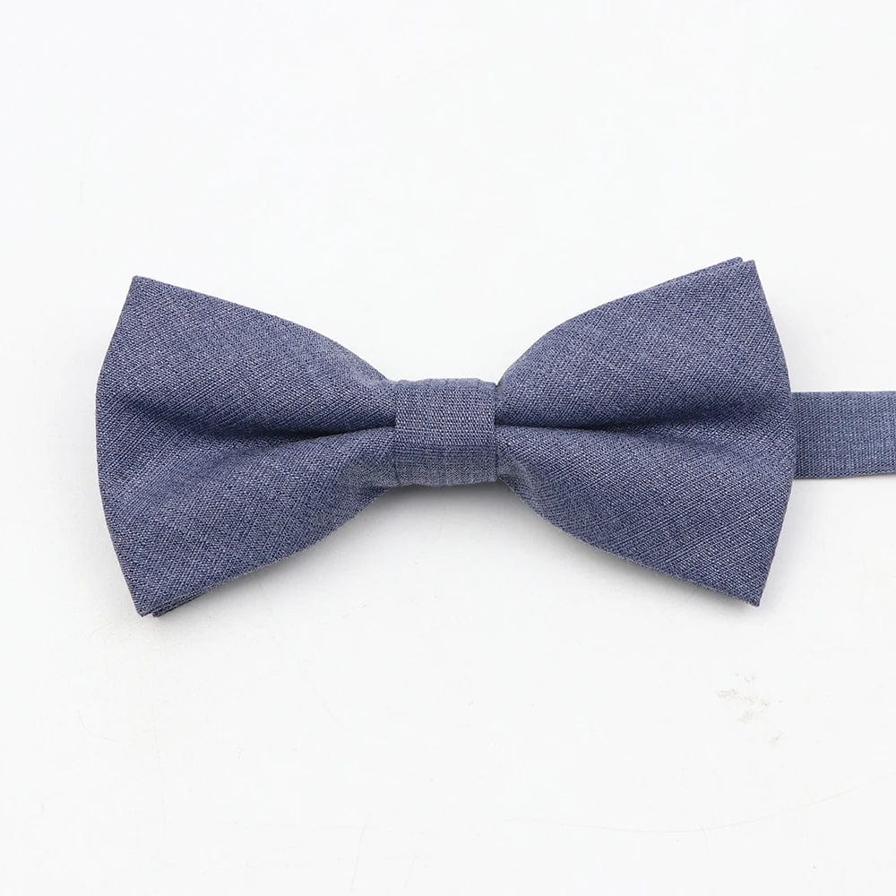 ZONFAZ Super Soft Parent - Child Bowtie for Men Boy Classic Solid Bow Tie