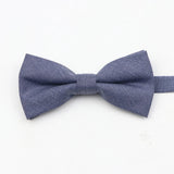 ZONFAZ Super Soft Parent - Child Bowtie for Men Boy Classic Solid Bow Tie