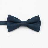 ZONFAZ Super Soft Parent - Child Bowtie for Men Boy Classic Solid Bow Tie