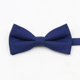 ZONFAZ Super Soft Parent - Child Bowtie for Men Boy Classic Solid Bow Tie