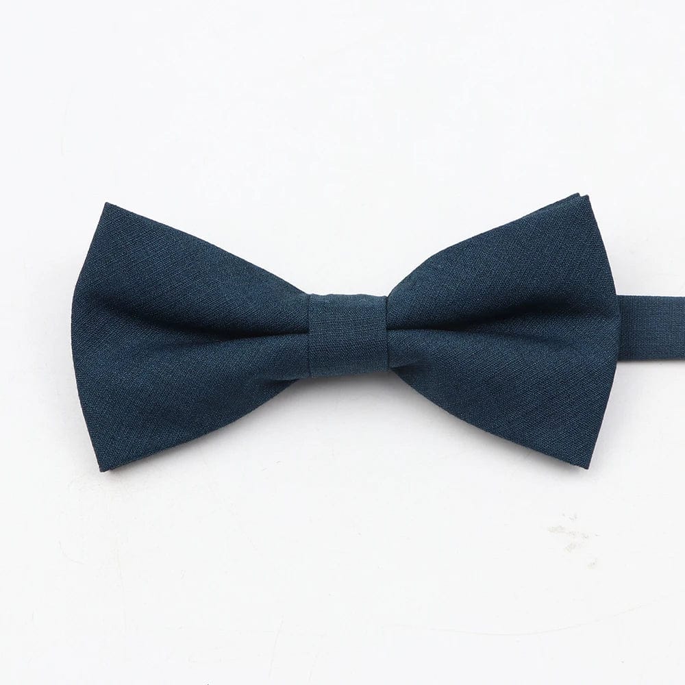 ZONFAZ Super Soft Parent - Child Bowtie for Men Boy Classic Solid Bow Tie