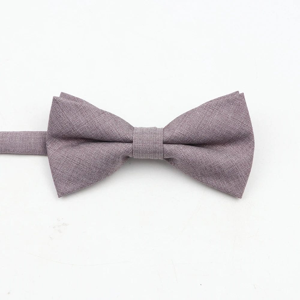 ZONFAZ Super Soft Parent - Child Bowtie for Men Boy Classic Solid Bow Tie